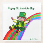 DER RAINBOW DER LEPRECHAUN GLASUNTERSETZER (Vorderseite)