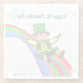 DER RAINBOW DER LEPRECHAUN GLASUNTERSETZER (Rückseite)