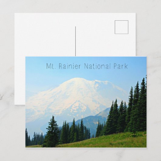 Der Rainier-Nationalpark Postkarte (Vorne/Hinten)