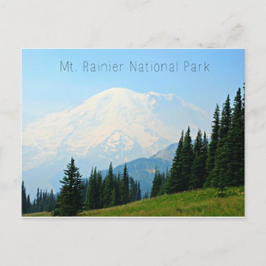 Der Rainier-Nationalpark Postkarte (Vorderseite)