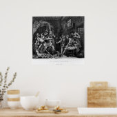 Der Rake in Gefangenschaft, Teller VII Poster (Küche)