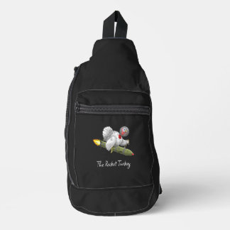 Der Raketen Truthahn Weltraum Reise Crossbody Bag