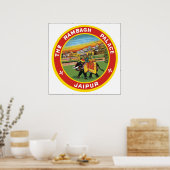 Der Rambagh Palace Jaipur, Vintag Poster (Küche)