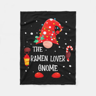 Der Ramen-Liebhaber-Gnom Passende Familien-Weihnac Fleecedecke