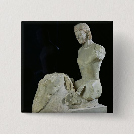 Der Rampin Reiter, c.550-540 BC Button (Vorderseite)