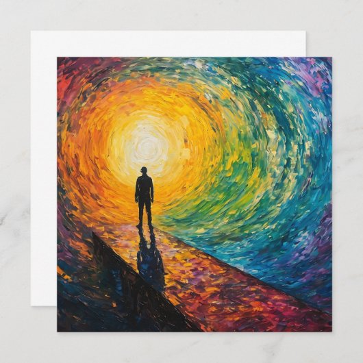 Der Rand der Dimension Einladung (Vorne/Hinten)