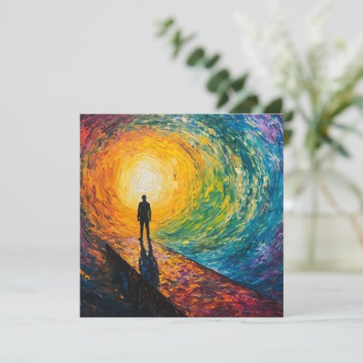 Der Rand der Dimension Einladung (Stehend Vorderseite)