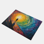 Der Rand der Dimension Fußmatte (Schrägansicht)