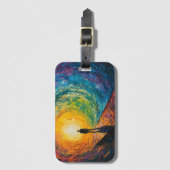 Der Rand der Dimension Gepäckanhänger (Vorderseite Vertikal)