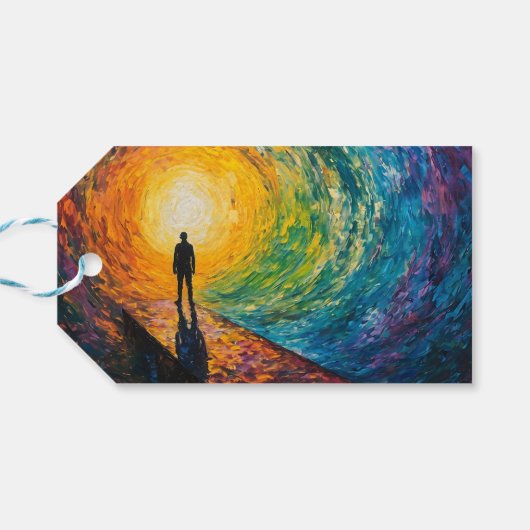 Der Rand der Dimension Geschenkanhänger (Rückseite Horizontal)