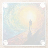 Der Rand der Dimension Glasuntersetzer (Rückseite)