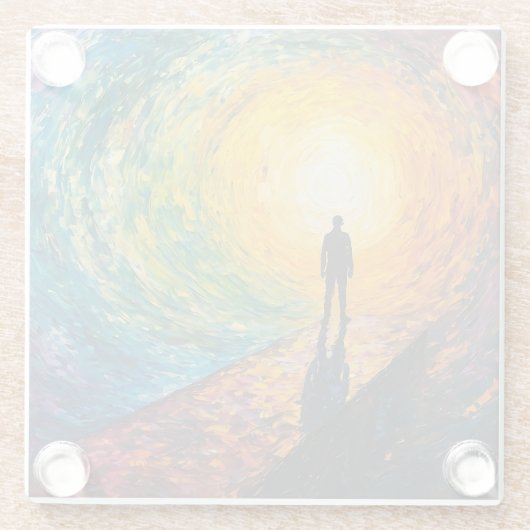 Der Rand der Dimension Glasuntersetzer (Rückseite)