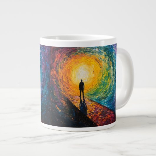 Der Rand der Dimension Jumbo-Tasse (Vorderseite Rechts)