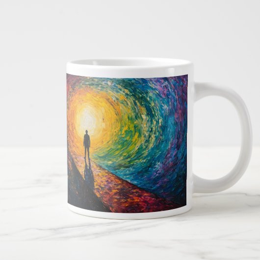 Der Rand der Dimension Jumbo-Tasse (Rechts)