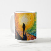 Der Rand der Dimension Kaffeetasse (Vorderseite Links)