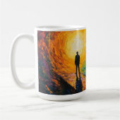 Der Rand der Dimension Kaffeetasse (Links)