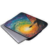 Der Rand der Dimension Laptopschutzhülle (Vorne Knopf)