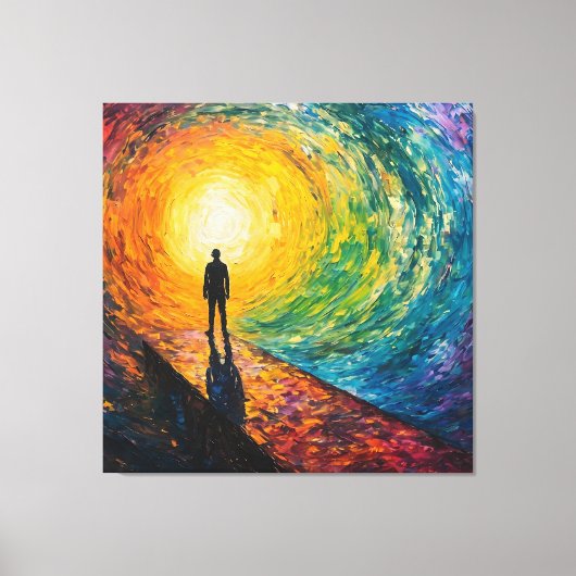 Der Rand der Dimension Leinwanddruck (Vorderseite)