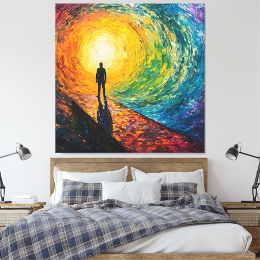 Der Rand der Dimension Leinwanddruck (Insitu (Schlafzimmer))