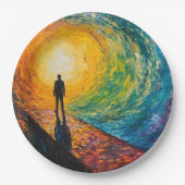 Der Rand der Dimension Pappteller (Vorderseite)