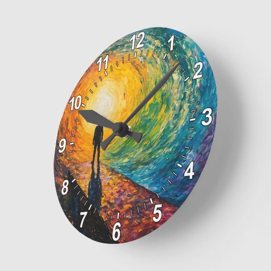 Der Rand der Dimension Runde Wanduhr (Winkel)