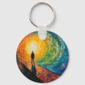 Der Rand der Dimension Schlüsselanhänger (Rückseite)