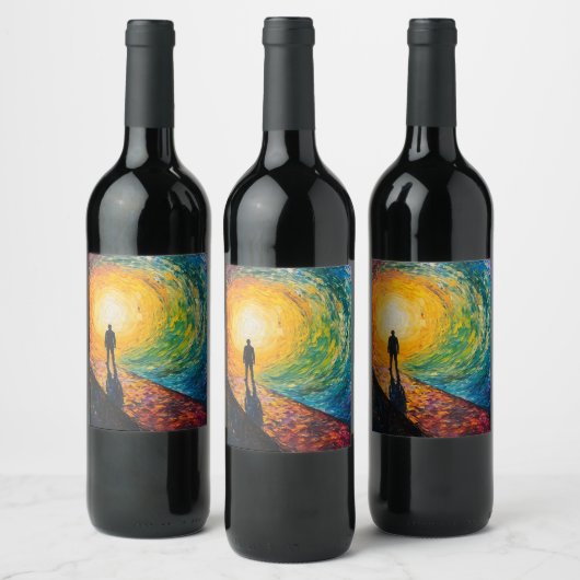 Der Rand der Dimension Weinetikett (Flaschen)