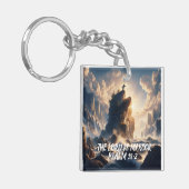 Der Rand der Existenz, der Herr, ist mein Fels Schlüsselanhänger (Vorderseite links)