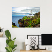 Der "Rand der Welt" am Fanad Head Leuchtturm Poster (Heimbüro)