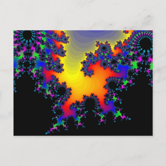 Der Rand des Fraktals: Postkarte (Vorderseite)