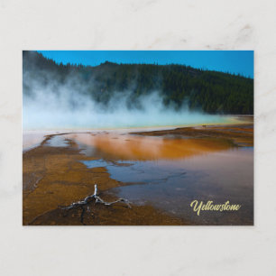 der Rand des Grand Prismatic Spring Yellowstone Postkarte