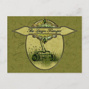 Der Ranger auf dem Rasen Postkarte