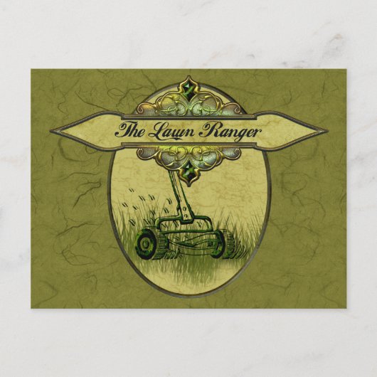 Der Ranger auf dem Rasen Postkarte (Vorderseite)
