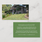 Der Rasen-Service-alte Haus-Visitenkarte des PB Visitenkarte (Vorne/Hinten)