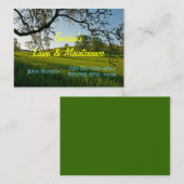 Der Rasen-Service oder Friedhof der Gras-Bäume Visitenkarte (Vorne/Hinten)