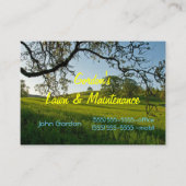 Der Rasen-Service oder Friedhof der Gras-Bäume Visitenkarte (Vorderseite)