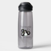 Der Rasen verschlingt den Kessel und das schöne, Trinkflasche (Rückseite)