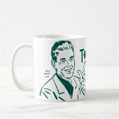 Der Rasen wird nicht sich mähen! (Dadism #191) Kaffeetasse (Links)