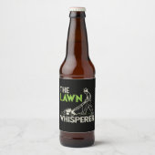 Der Rasenflüsterer Bierflaschenetikett (Vorderseite)
