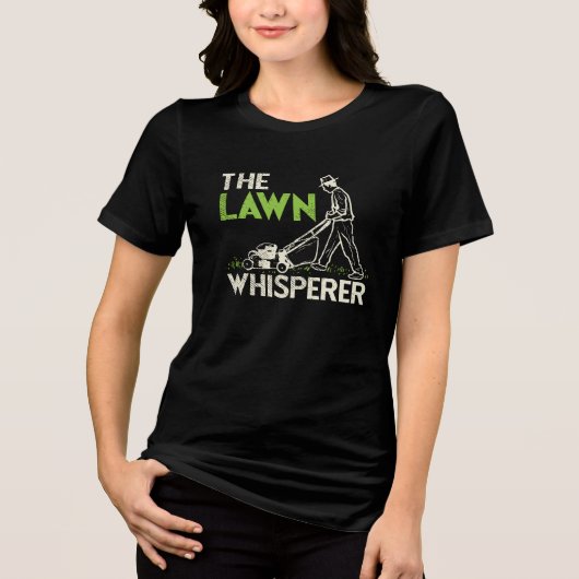 Der Rasenflüsterer Tri-Blend Shirt (Vorderseite)