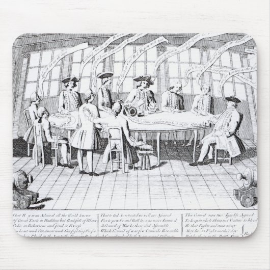 Der Rat des Krieges im Jahre 1756 Mousepad (Vorne)