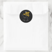 Der Rat King T Runder Aufkleber (Tasche)