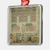 Der Rat von Toledo Silbernes Ornament (Links)