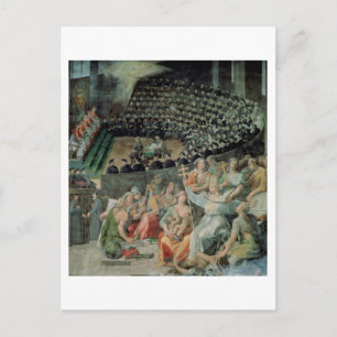 Der Rat von Trent, 1588-89 (fresco) Postkarte