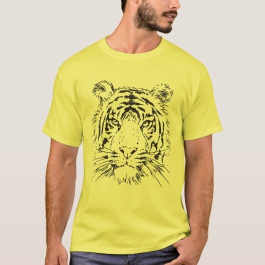 Der rätselhafte Tiger (Leichtmatratze) T-Shirt (Vorderseite)