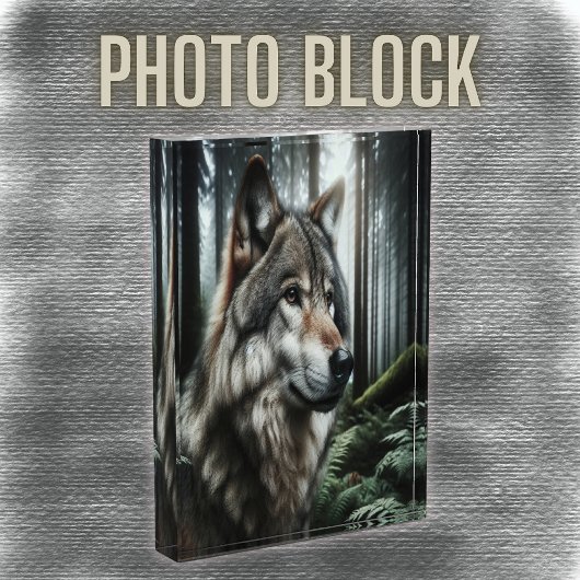 Der rätselhafte Wolf des Waldes | Fotoblock