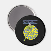 Der Rätselknacker & Logo Lila Magnet (Vorderseite/Rückseite)