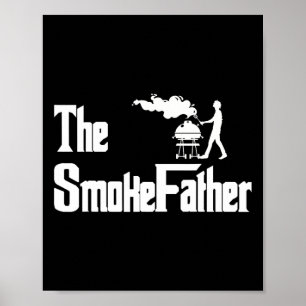 Der Rauch Vater Grilling Bbq Vatertag  Poster
