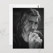 DER RAUCHENDE MANN POSTKARTE (Vorne/Hinten)