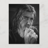 DER RAUCHENDE MANN POSTKARTE (Vorderseite)